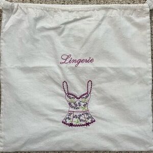 Lily Juliet hand embroidered lingerie travel bag